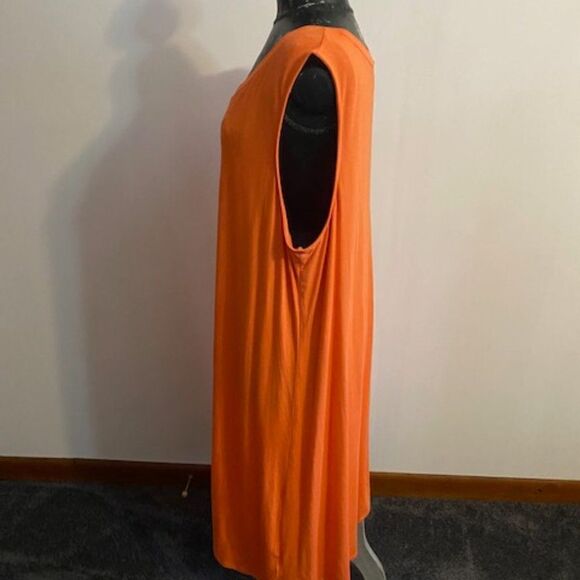 Ava & Viv Orange Tank Top Midi dress, size 3X - Picture 4 of 5